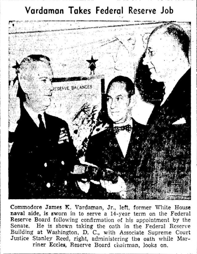 Captain James K Vardaman Jr. US Navy 1893